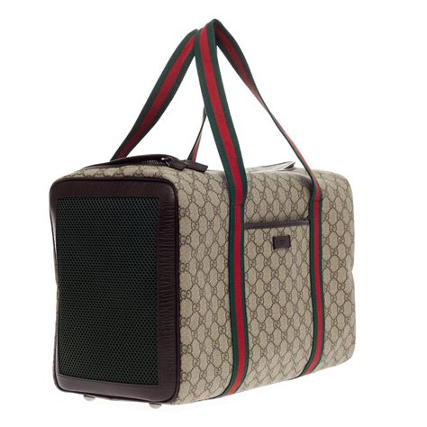 gucci pet carrier for sale.